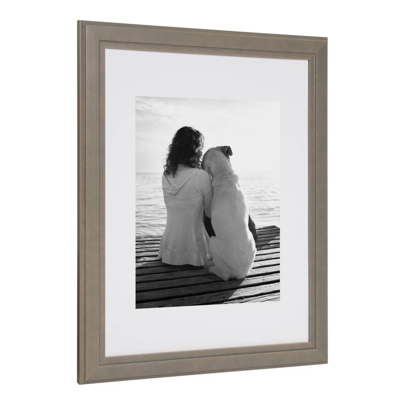 DesignOvation Kieva Solid Wood Picture Frame Set