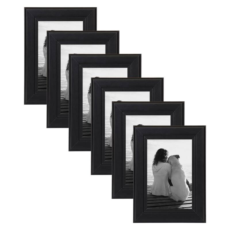 DesignOvation Kieva Solid Wood Picture Frame Set
