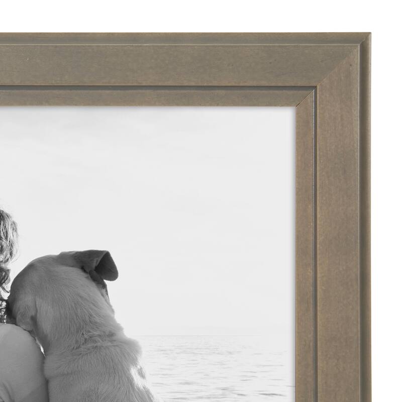 DesignOvation Kieva Solid Wood Picture Frame Set