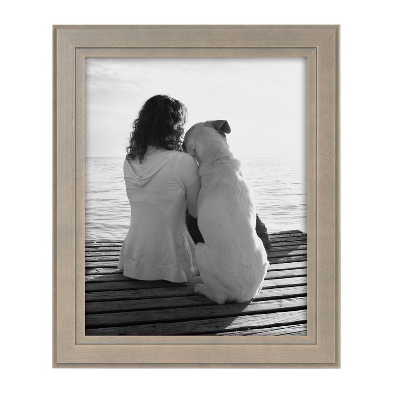 DesignOvation Kieva Solid Wood Picture Frame Set