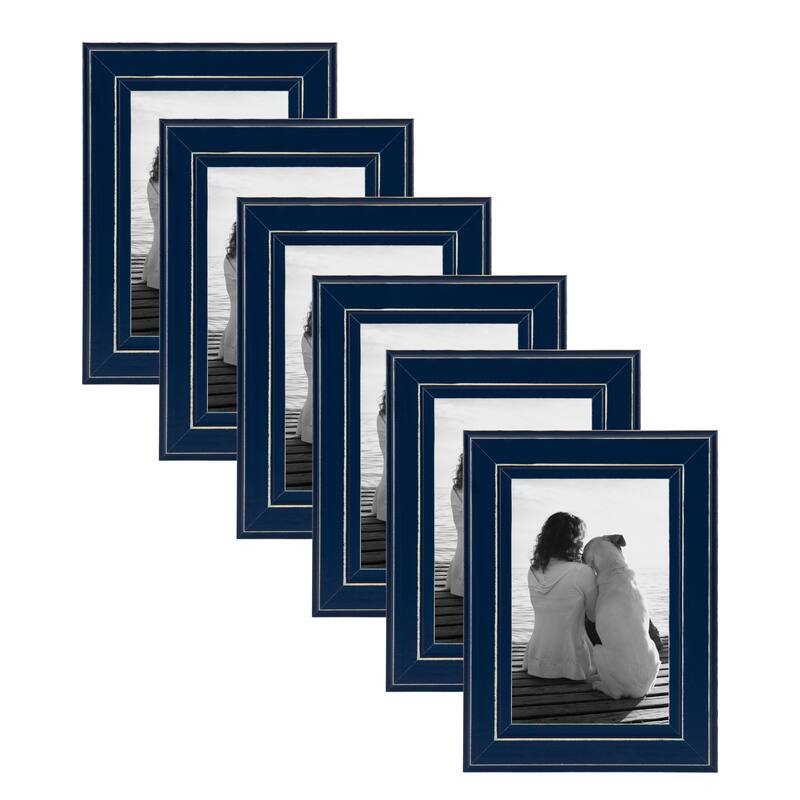 DesignOvation Kieva Solid Wood Picture Frame Set