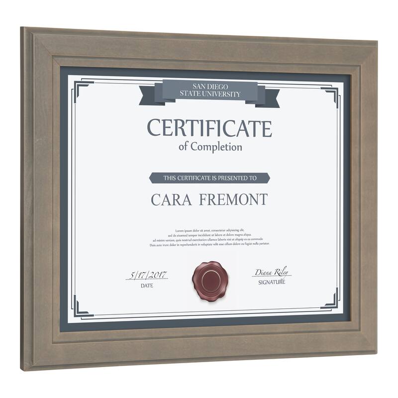 DesignOvation Kieva Solid Wood Picture Frame Set