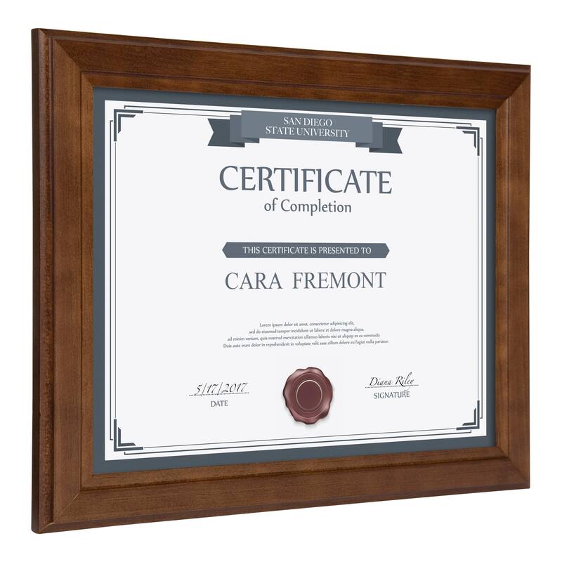 DesignOvation Kieva Solid Wood Picture Frame Set