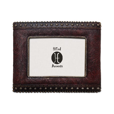 HiEnd Accents Tooled Leather with Studded Sides (Ea)