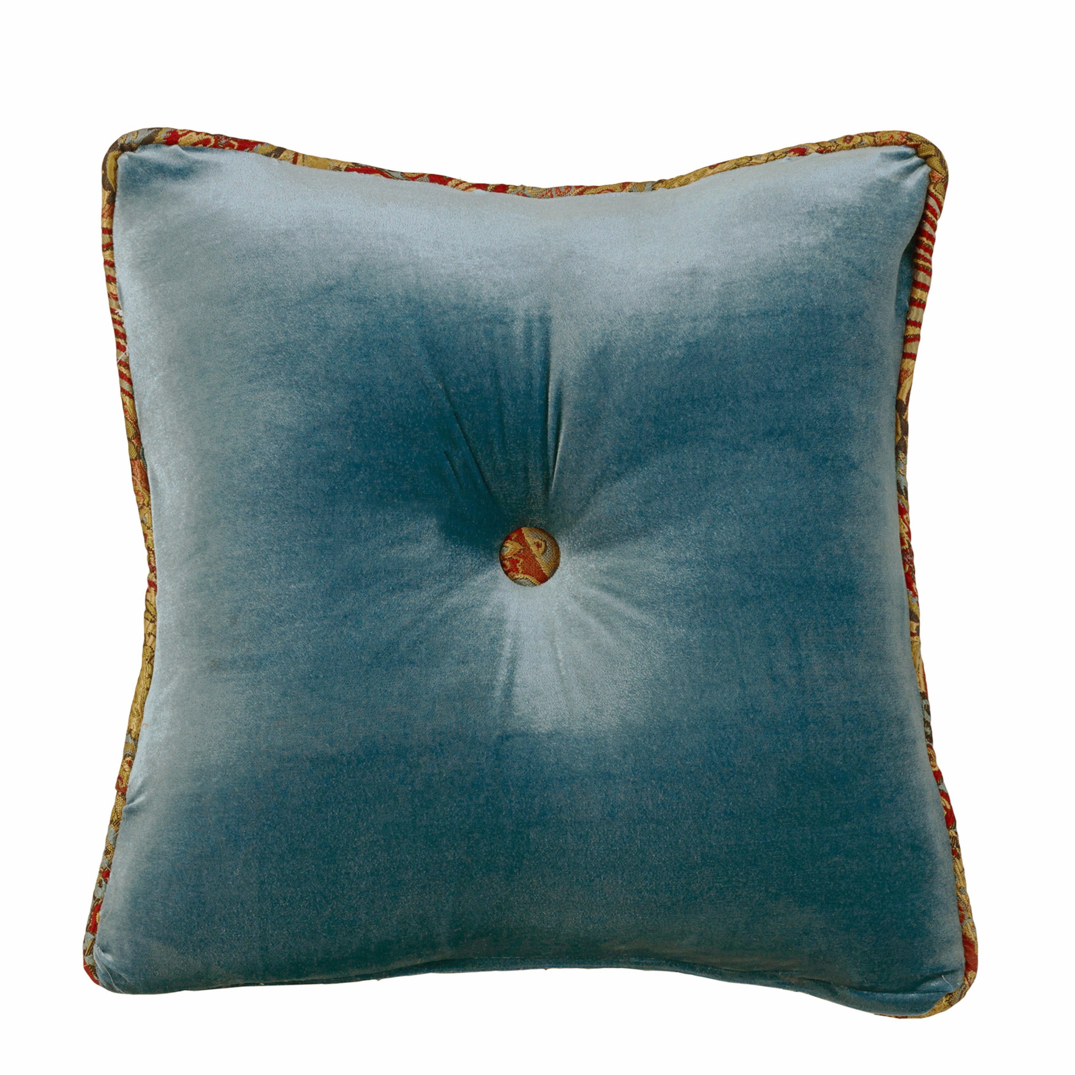Hiend Accents Teal Velvet 18 Inch X Tufted Throw Hiend Accents Teal Velvet 18 Inch X
