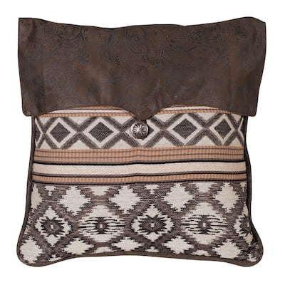 HiEnd Accents Tucson 18-inch Square EnvelopThrow Pillow