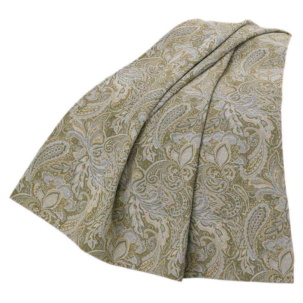 HiEnd Accents Chenille Paisley 50-inch x 60-inch Throw
