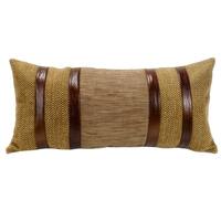 HiEnd Accents Herringbone With Faux Lether Stripes 12X26