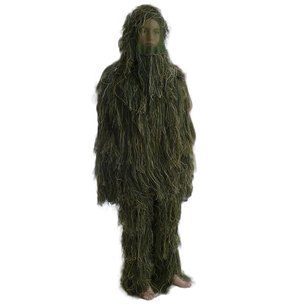Military Men's Woodland Camouflage Hunting 3D Leaf Ghillie Suits Adult
