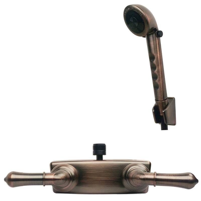 Builders Shoppe 3220/4120 RV/Motorhome Replacement Shower Faucet Valve Diverter with Matching Hand Held Shower Set
