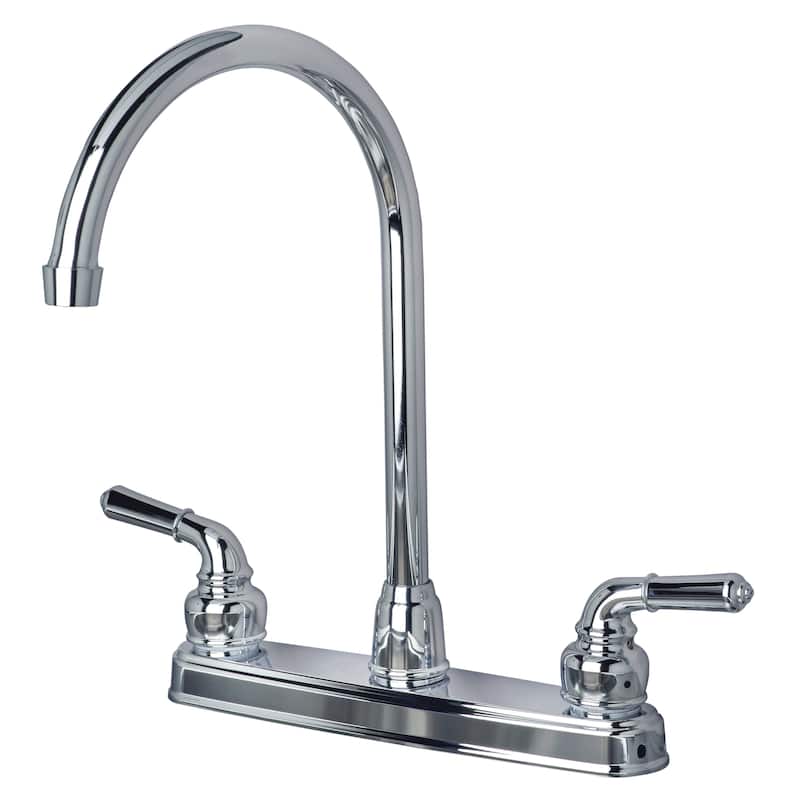 Builders Shoppe RV/ Mobile Home Replacement High Arc Swivel Kitchen Faucet - Finish - Chrome