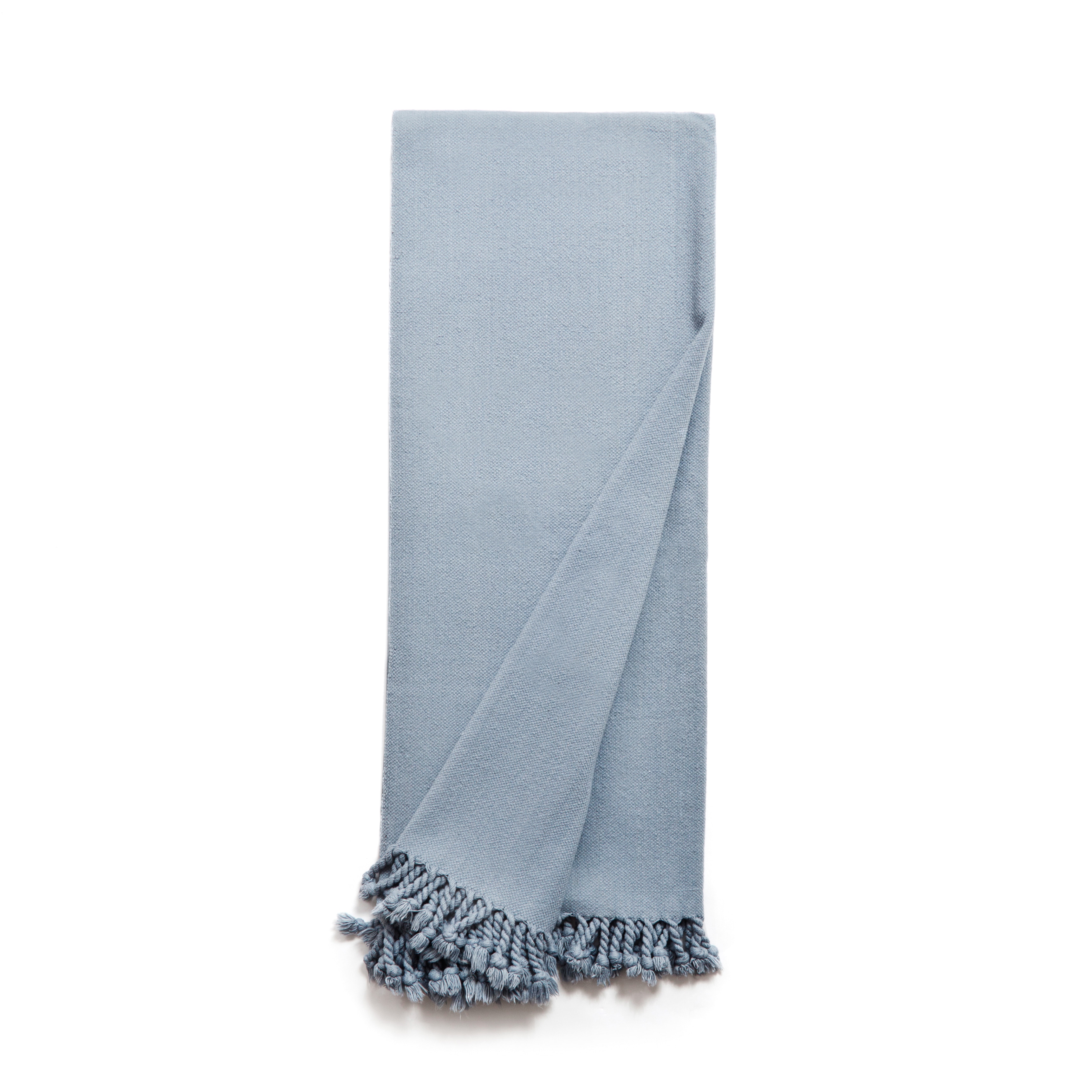 Maxwell Cotton Fringed Edge Throw