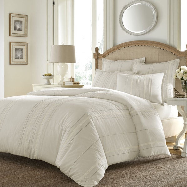 Stone Cottage Agatha Ivory Emroidered Comforter Set