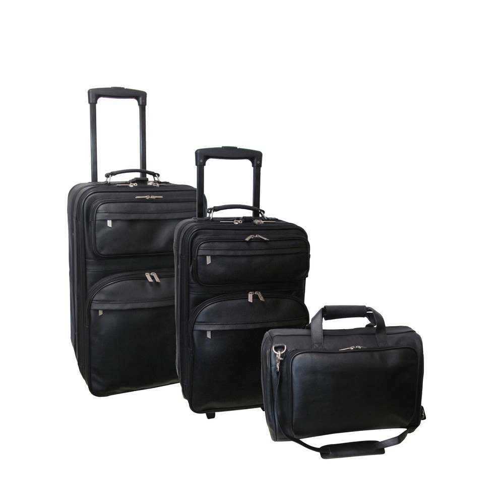 womens leather luggage sets