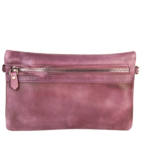 Diophy Vintage-Dye Fashion Leather Convertible Clutch