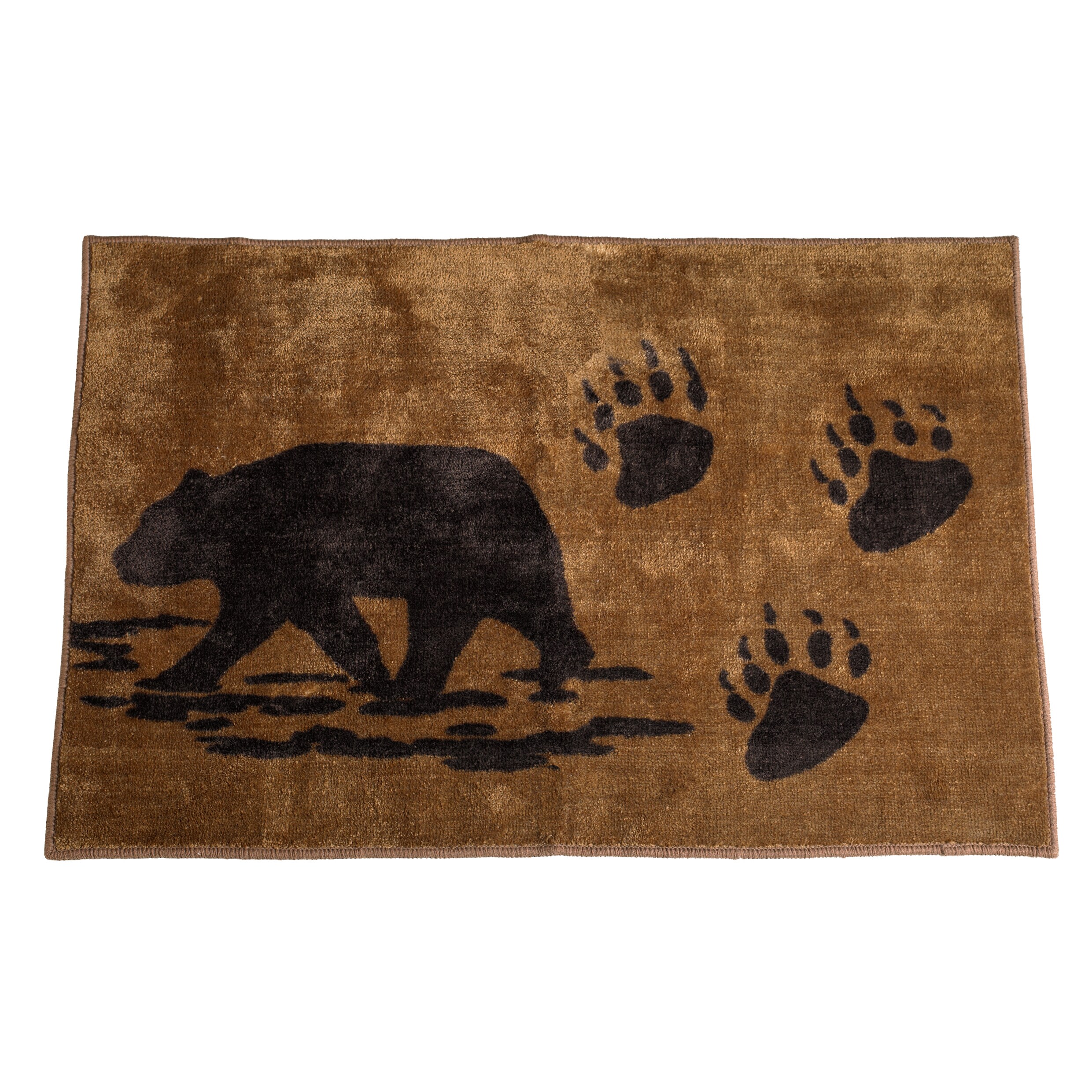 Shop Hiend Accents Bear Print Bath Rug 24 X 36 Free Shipping On