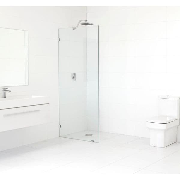 Glass Warehouse 78-inch x 31.5-inch Frameless Shower Single Fixed Panel