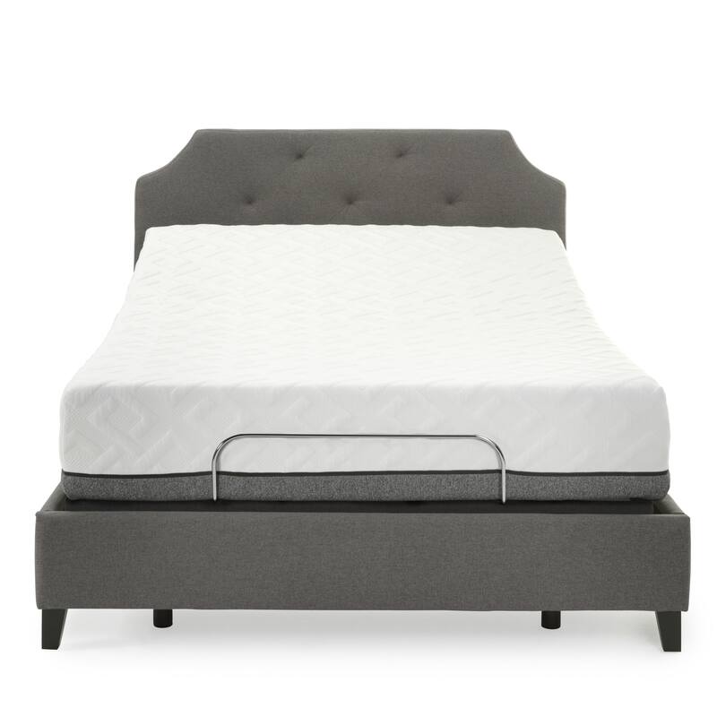 Sleep Zone Pacifica 12-inch Memory Foam Mattress/ Adjustable Base Set