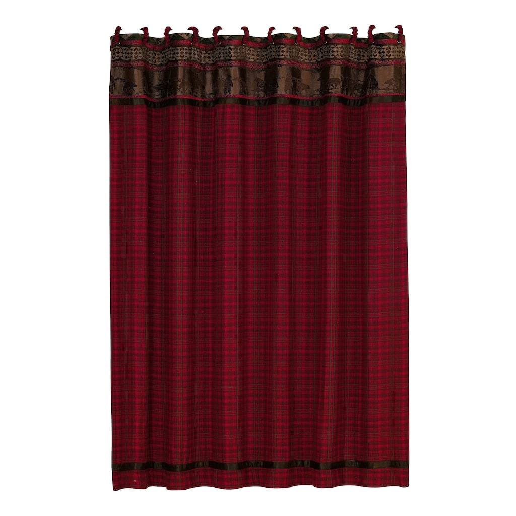 HiEnd Accents Cascade Lodge Shower Curtain 72 X 72