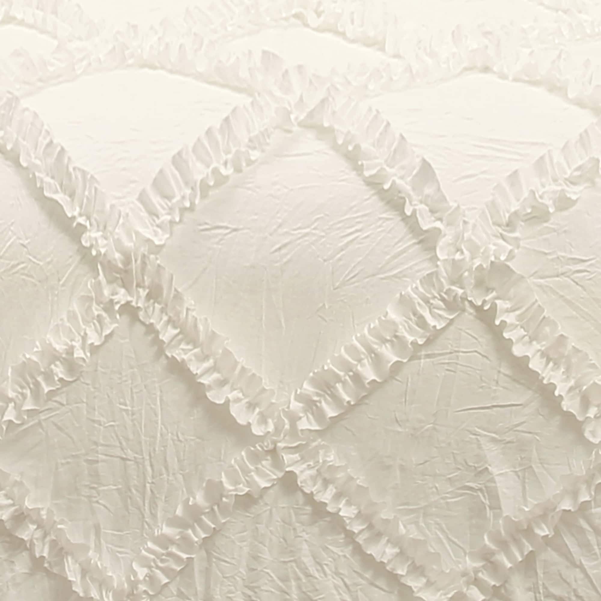 Lush Decor Ruffle Diamond 3 Piece Comforter Set Bed Bath & Beyond