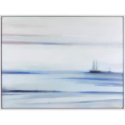 31.5X41.5 Mystical Sailboat, Acrylic framed art