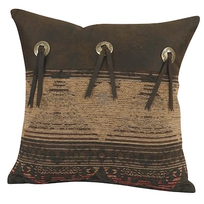 Paseo Road by HiEnd Accents Sierra Concho Throw Pillow, 16"x16"