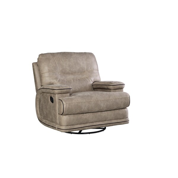 Shop Standard Furniture McKinley Taupe Swivel Glider Recliner with