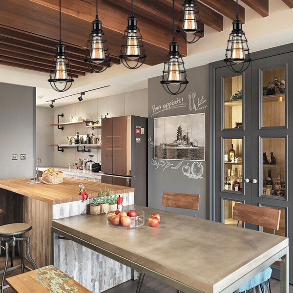 edison bulb kitchen light