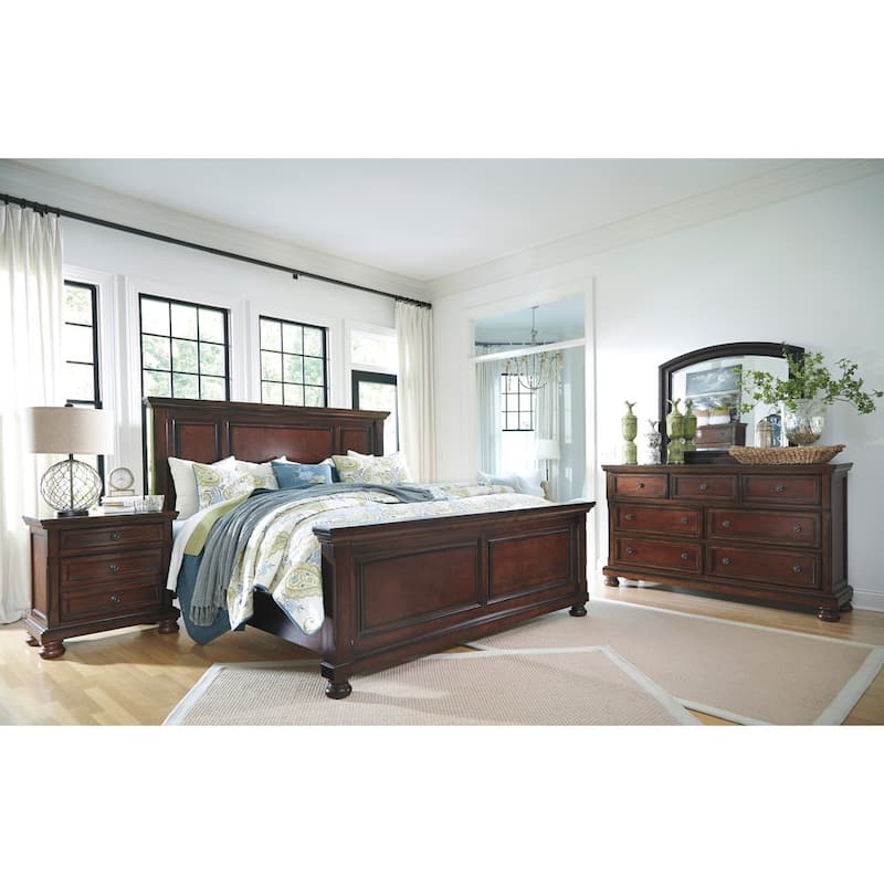 Porter Rustic Brown Two Drawer Night Stand