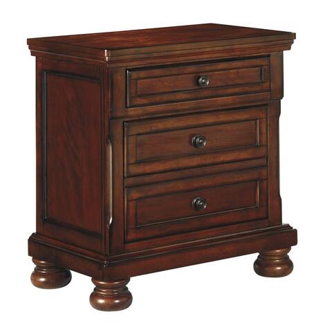 Porter Rustic Brown Two Drawer Night Stand