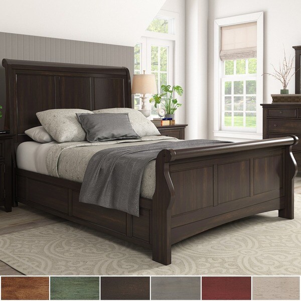 Copper Grove Virrat Wood Sleigh Bed. Opens flyout.