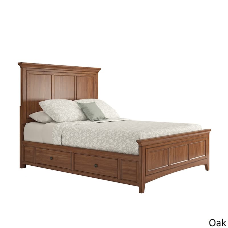 Ediline Queen Size Wood Panel Platform Storage Bed by iNSPIRE Q Classic