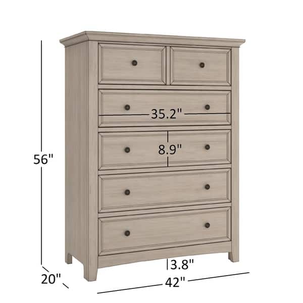 Ediline 5-Drawer Wood Modular Storage Chest by iNSPIRE Q Classic