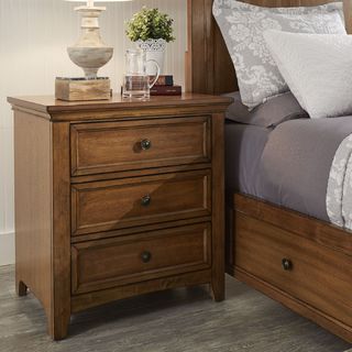 Ediline 3-drawer Wood Modular Storage Nightstand with Charging Station by iNSPIRE Q Classic