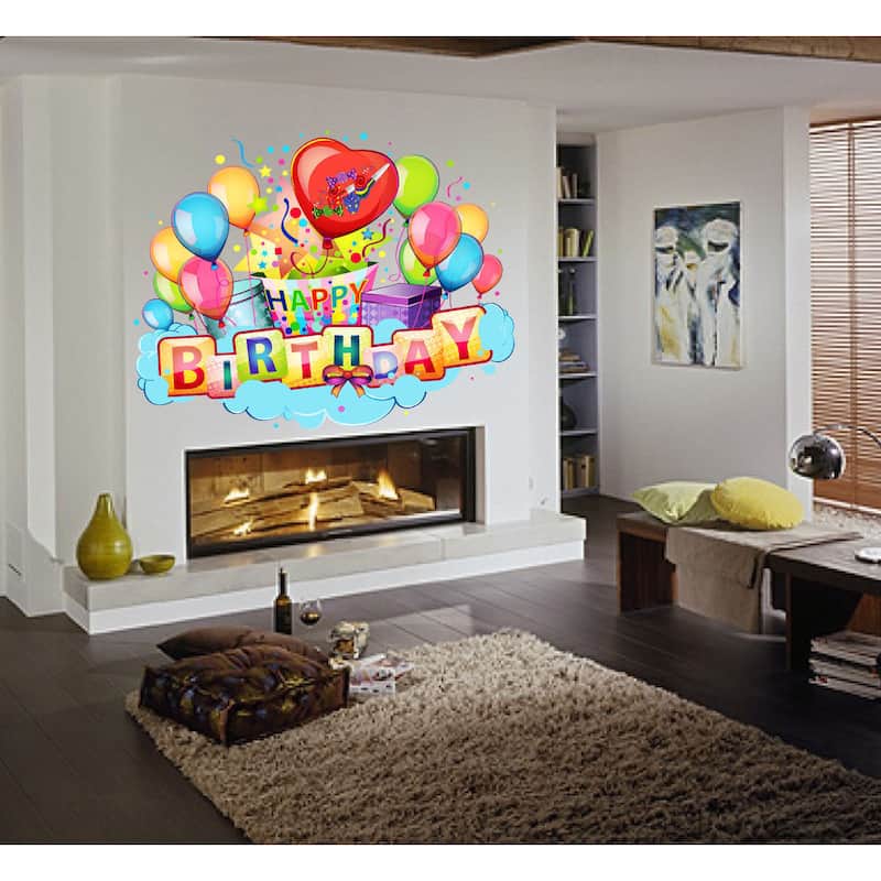 Full Color Happy Birthday Sticker Decal (48 x 65) - Bed Bath & Beyond ...