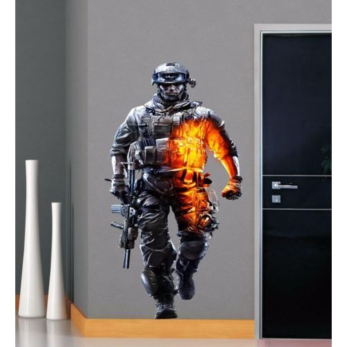 Military Soldiers Pack of 15 Army Men Matt Wall & Window Stickers Decal Kids A1 
