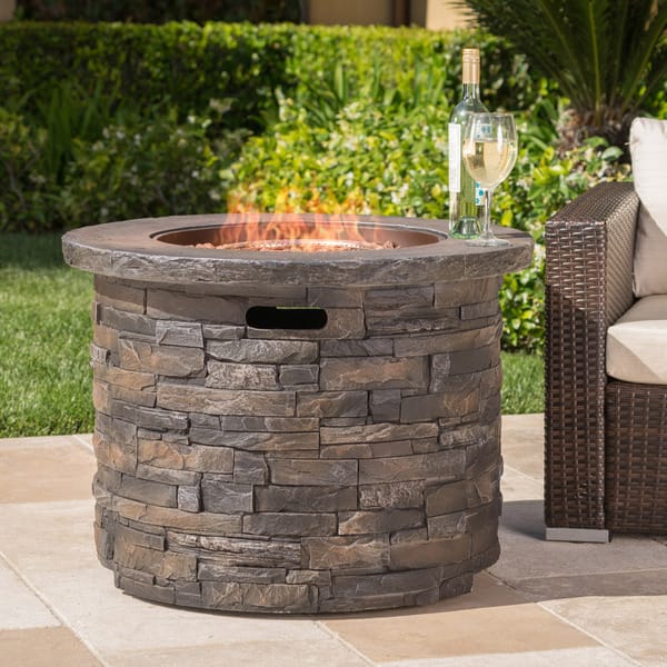 Shop Blaeberry Outdoor Square Fire Pit By Christopher Knight Home