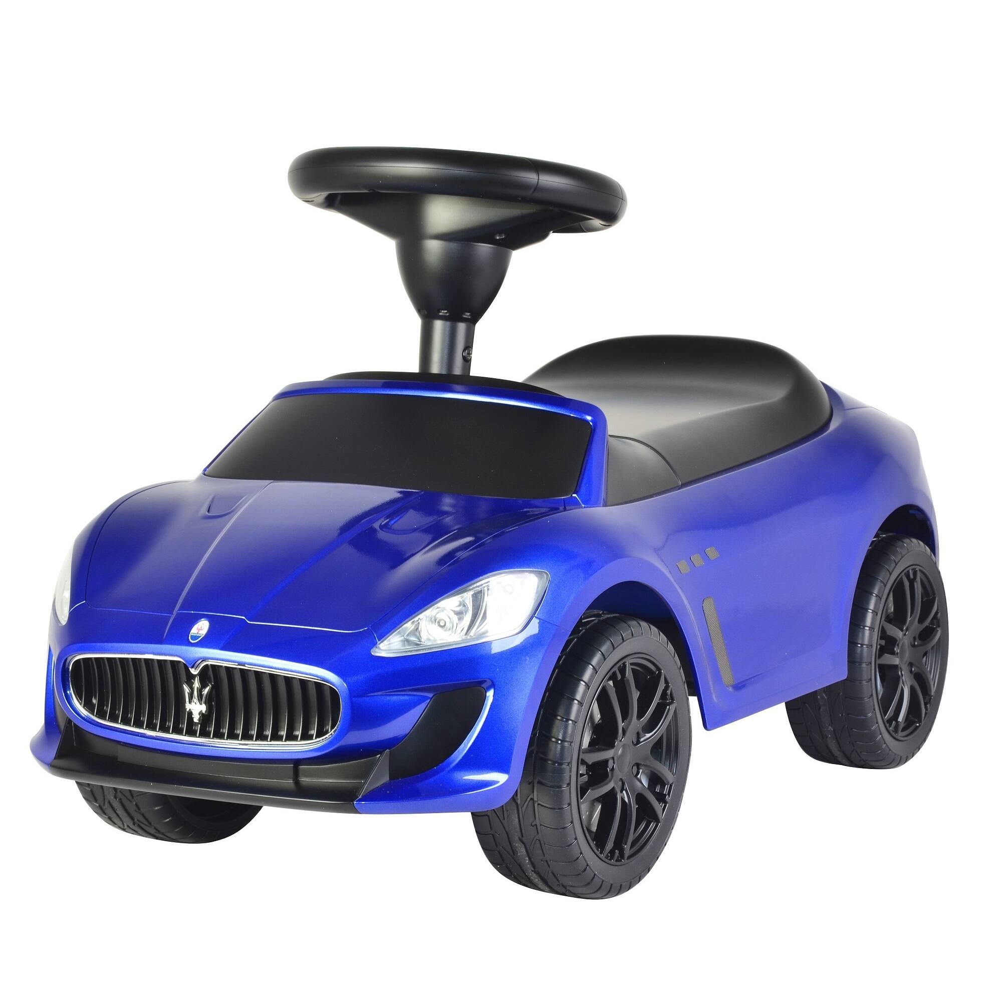 blue push car