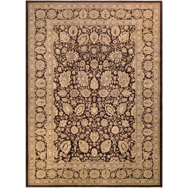 Shelia Tan Brown Ivory Wool Hand Knotted Peshawar Area Rug 10 X 14 On Sale Overstock 15949476