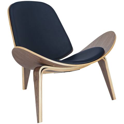 Edgemod Contemporary Curved Plywood Lounge Chair