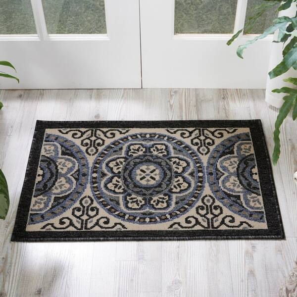 Nourison Caribbean Classic Medallion Indoor/Outdoor Area Rug
