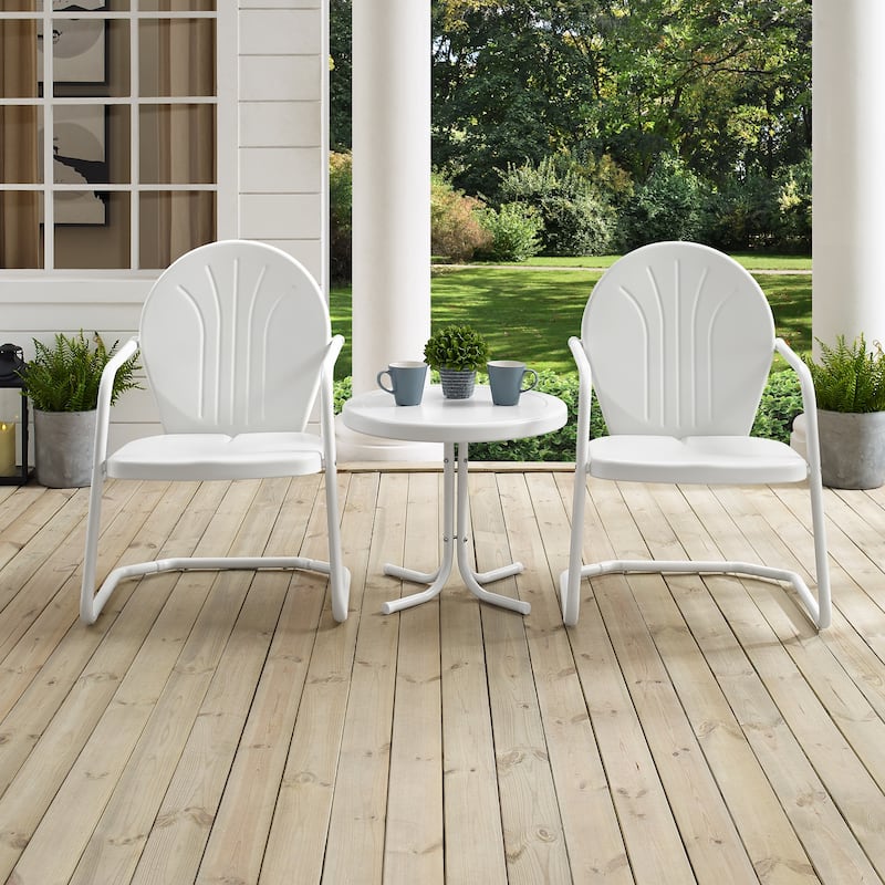 Crosley Griffith 3-piece Metal Outdoor Armchair Set