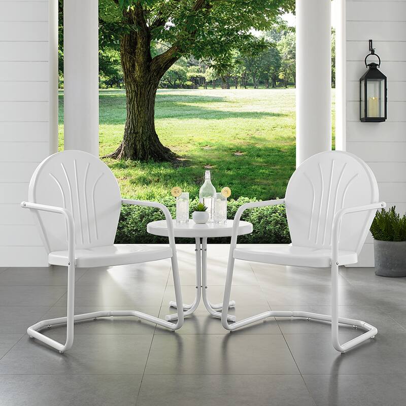 Crosley Griffith 3-piece Metal Outdoor Armchair Set