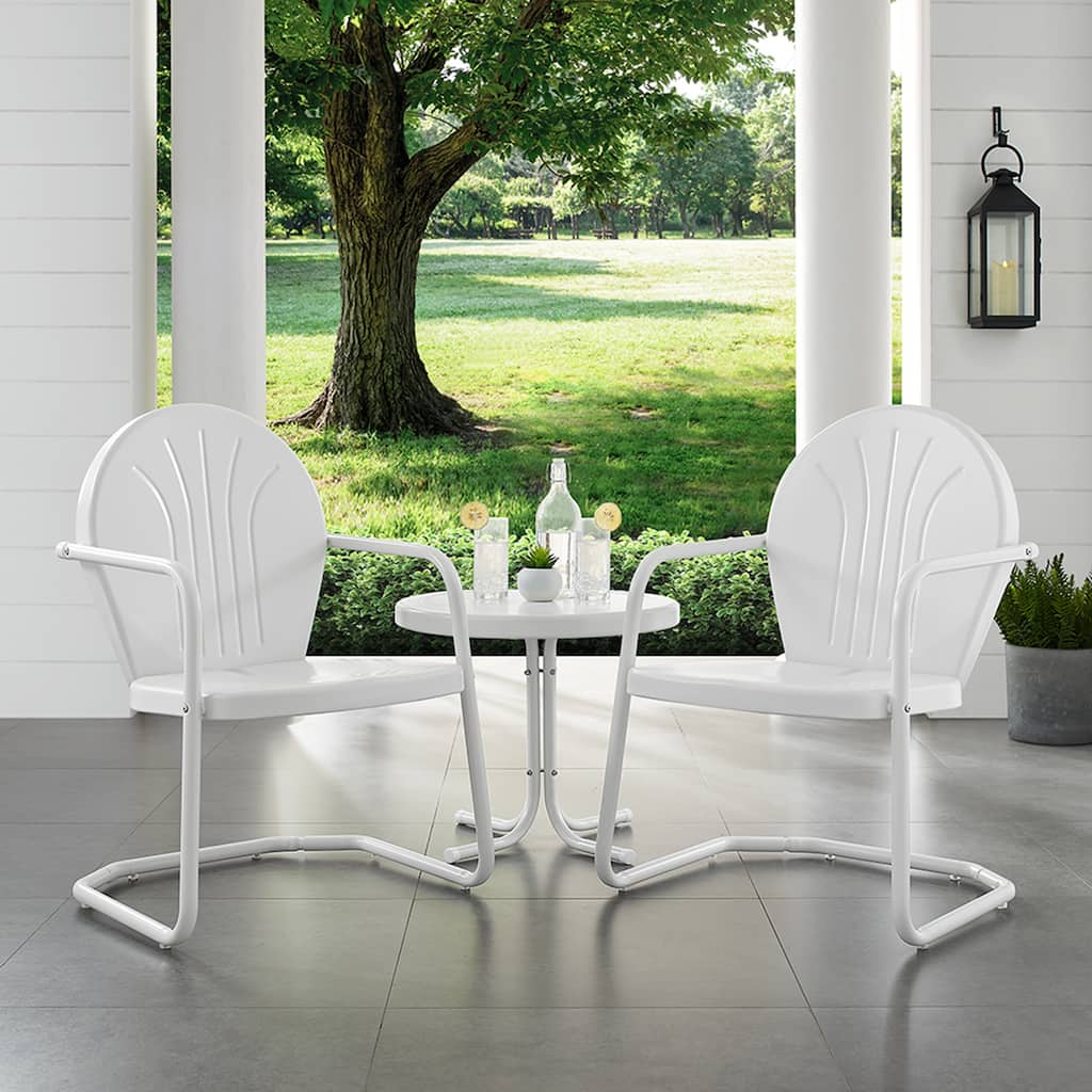 Crosley Griffith 3-piece Metal Outdoor Armchair Set