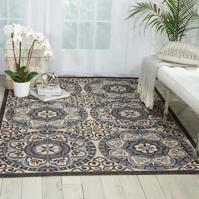 Nourison Caribbean Classic Medallion Indoor/Outdoor Area Rug