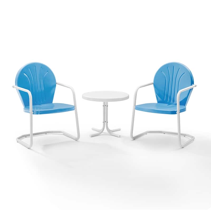Crosley Griffith 3-piece Metal Outdoor Armchair Set