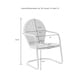 preview thumbnail 11 of 10, Crosley Griffith 3-piece Metal Outdoor Armchair Set