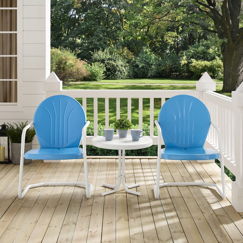Crosley Griffith 3-piece Metal Outdoor Armchair Set