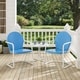 preview thumbnail 4 of 10, Crosley Griffith 3-piece Metal Outdoor Armchair Set