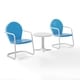 preview thumbnail 6 of 10, Crosley Griffith 3-piece Metal Outdoor Armchair Set